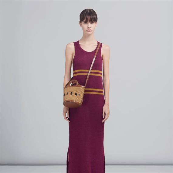 Marni Mini Bucket Bag, Raw Sienna 